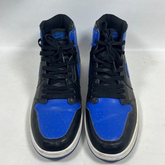 NIKE Air Jordan 1 Retro High OG Sneakers Mens 13 555088-040 Black Royal Blue main image 9